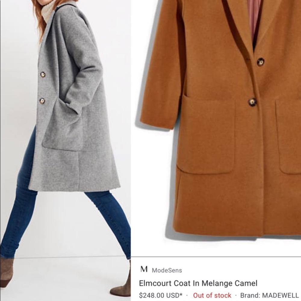 Madewell Tan Elmcourt Coat - Picture 2 of 9